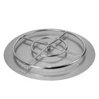 Golden Flame 36 in Round Fire Pit Pan with 24 in Stainless Steel Burner Ring
