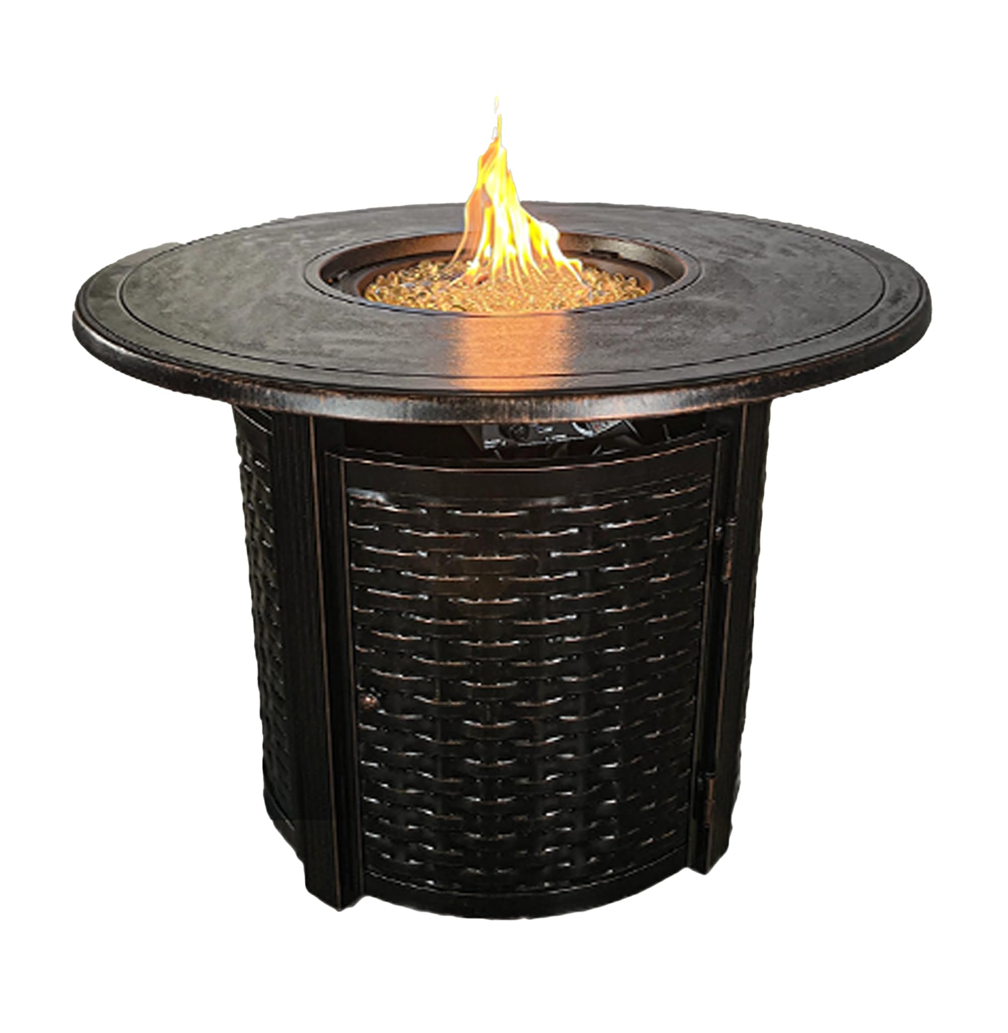 Golden Flame Natural Gas Firepit Table