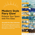 Cobalt Blue Reflective 1/2 in Reflective Fire Glass – 10 lb