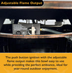 Bel Air 48 × 38 in Oval Natural Gas Fire Pit Table – Antique Copper