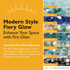 Pacific Sky Reflective 1/2 in Reflective Fire Glass – 10 lb