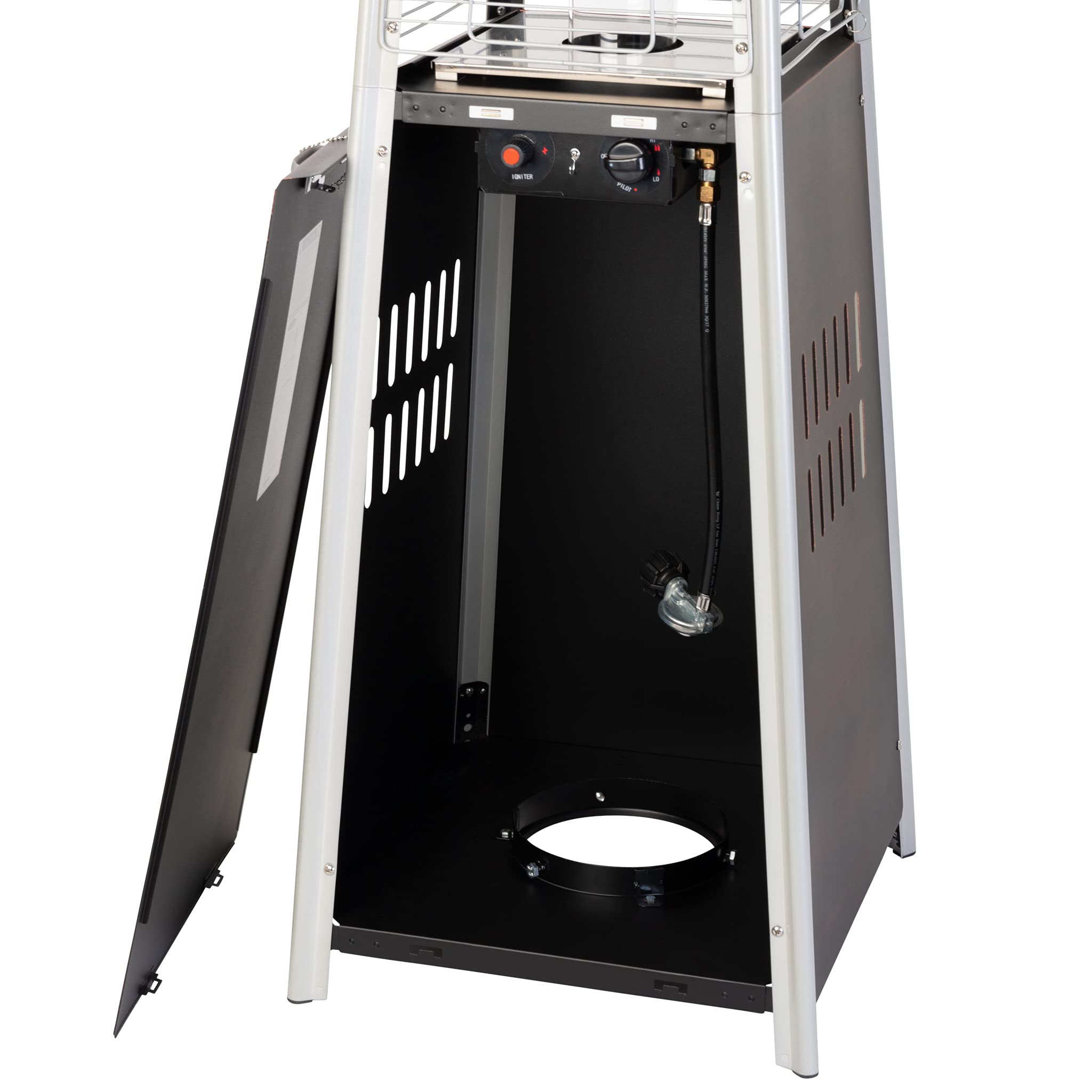 Golden Flame Resort Model 49,000 BTU Natural Gas Glass-Tube Flame Patio Heater