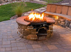 Golden Flame 36 in Round Fire Pit Pan with 24 in Stainless Steel Burner Ring